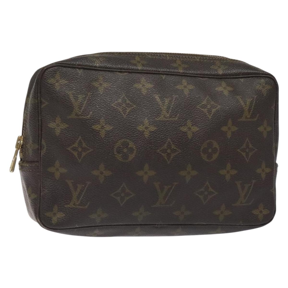 LOUIS VUITTON Monogram Trousse Toilette 23 Clutch Bag M47524 LV Auth BA3724