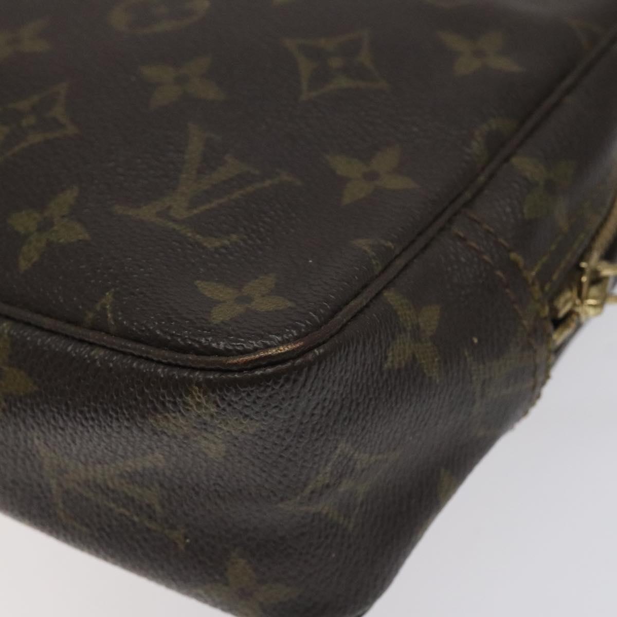 LOUIS VUITTON Monogram Trousse Toilette 23 Clutch Bag M47524 LV Auth BA3724