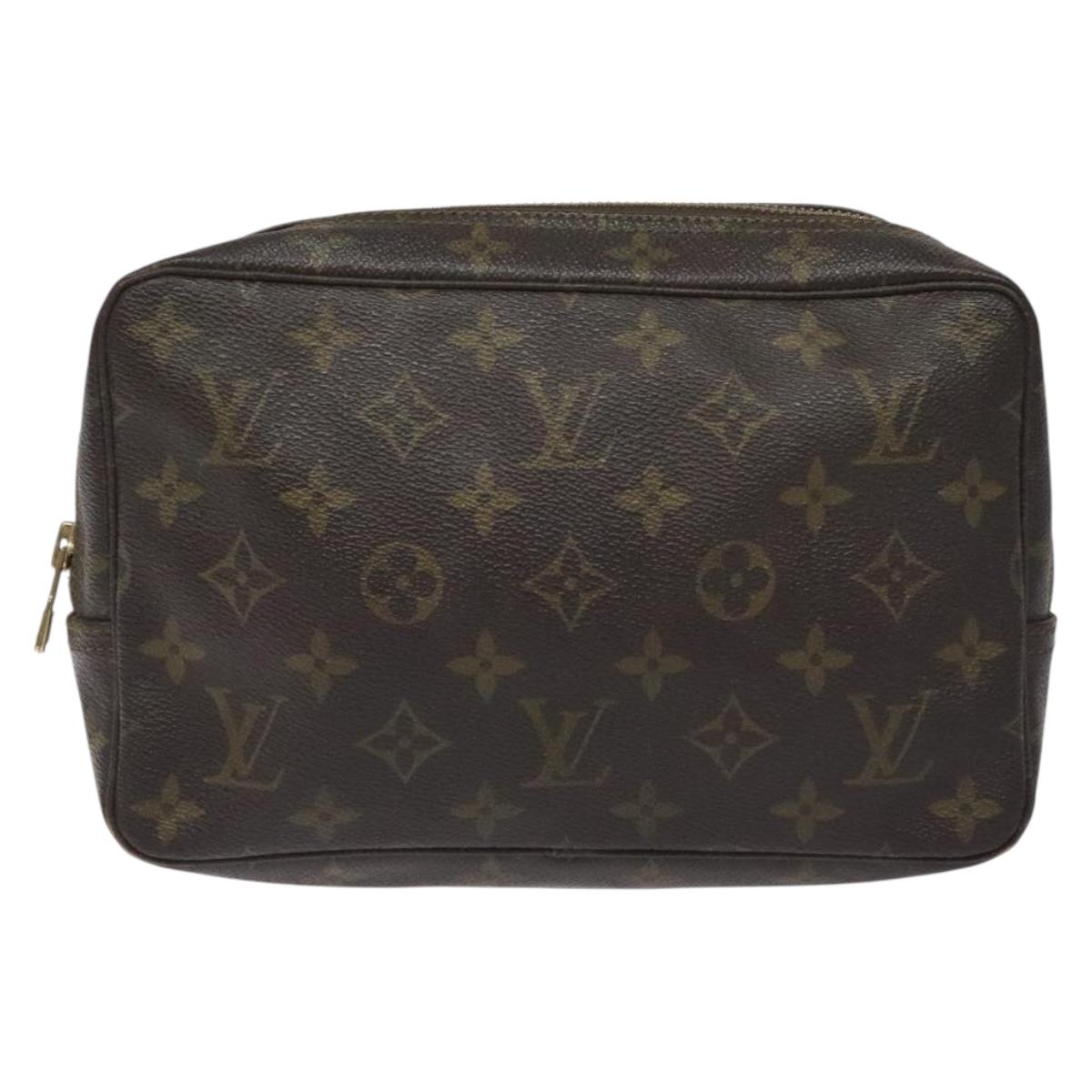 LOUIS VUITTON Monogram Trousse Toilette 23 Clutch Bag M47524 LV Auth BA3724
