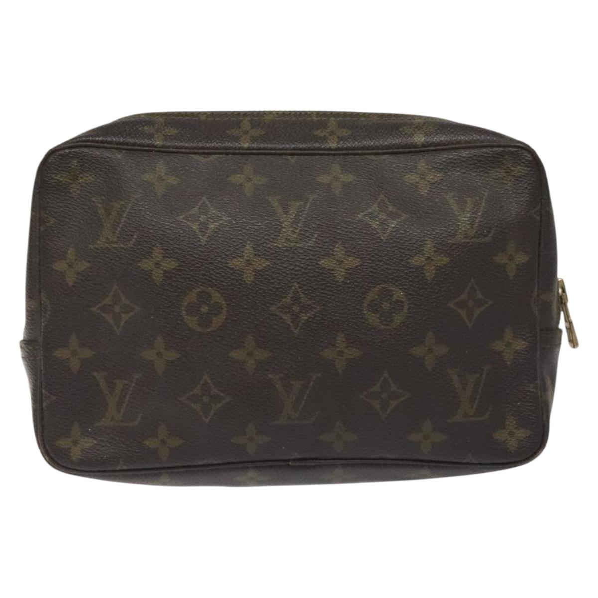 LOUIS VUITTON Monogram Trousse Toilette 23 Clutch Bag M47524 LV Auth BA3724