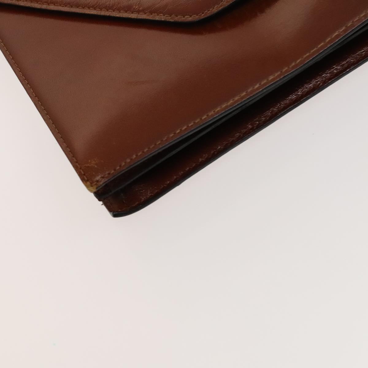 BALLY Shoulder Bag Leather 2Set Black Brown Auth BA3726