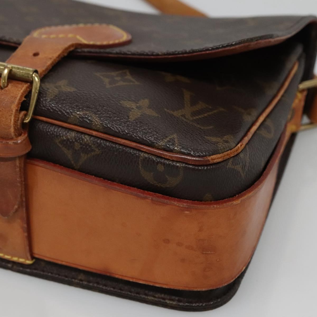LOUIS VUITTON Monogram Cartouchiere MM Shoulder Bag M51253 LV Auth BA3758