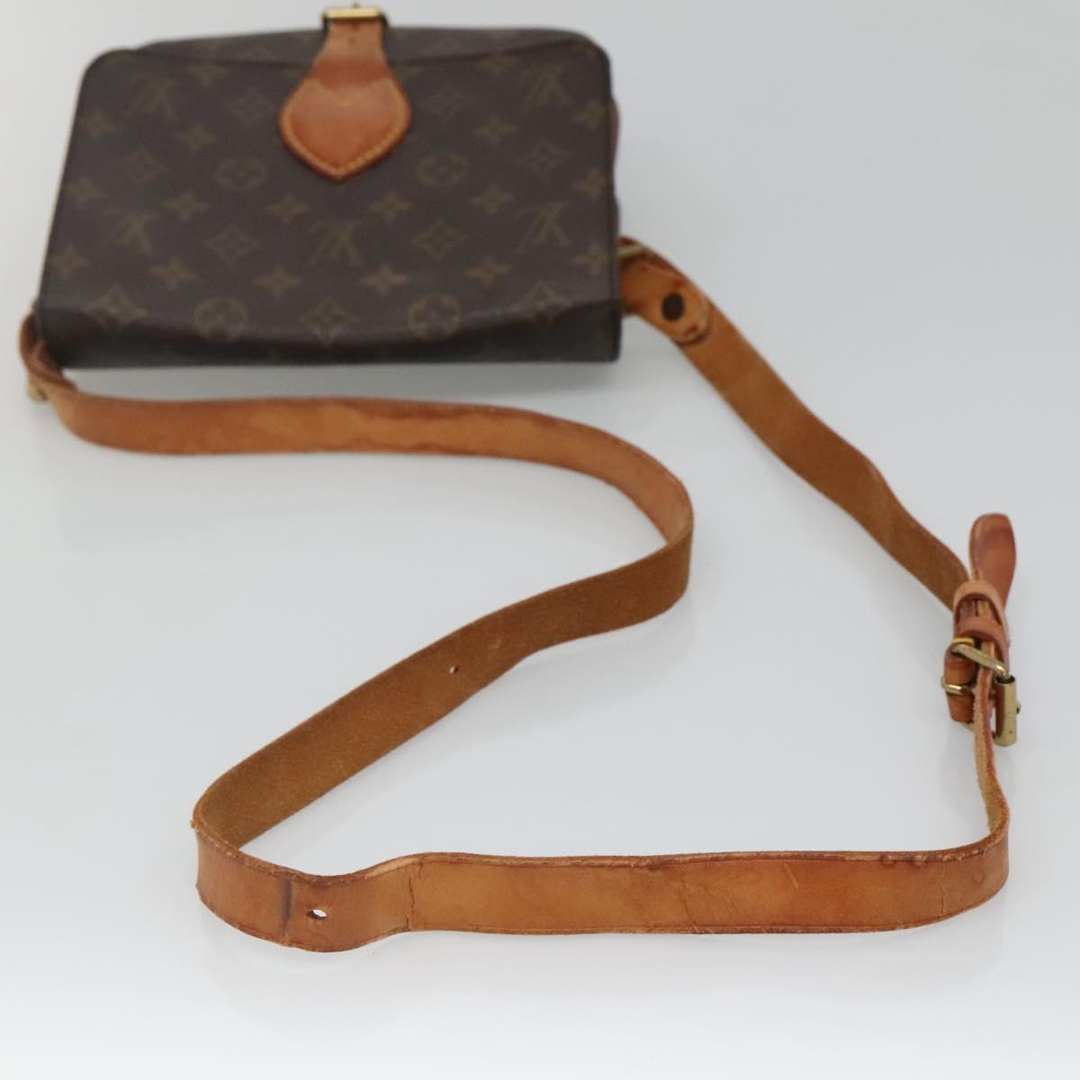 LOUIS VUITTON Monogram Cartouchiere MM Shoulder Bag M51253 LV Auth BA3758