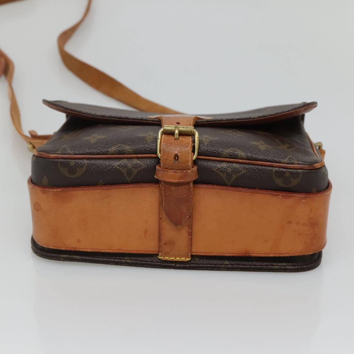 LOUIS VUITTON Monogram Cartouchiere MM Shoulder Bag M51253 LV Auth BA3758