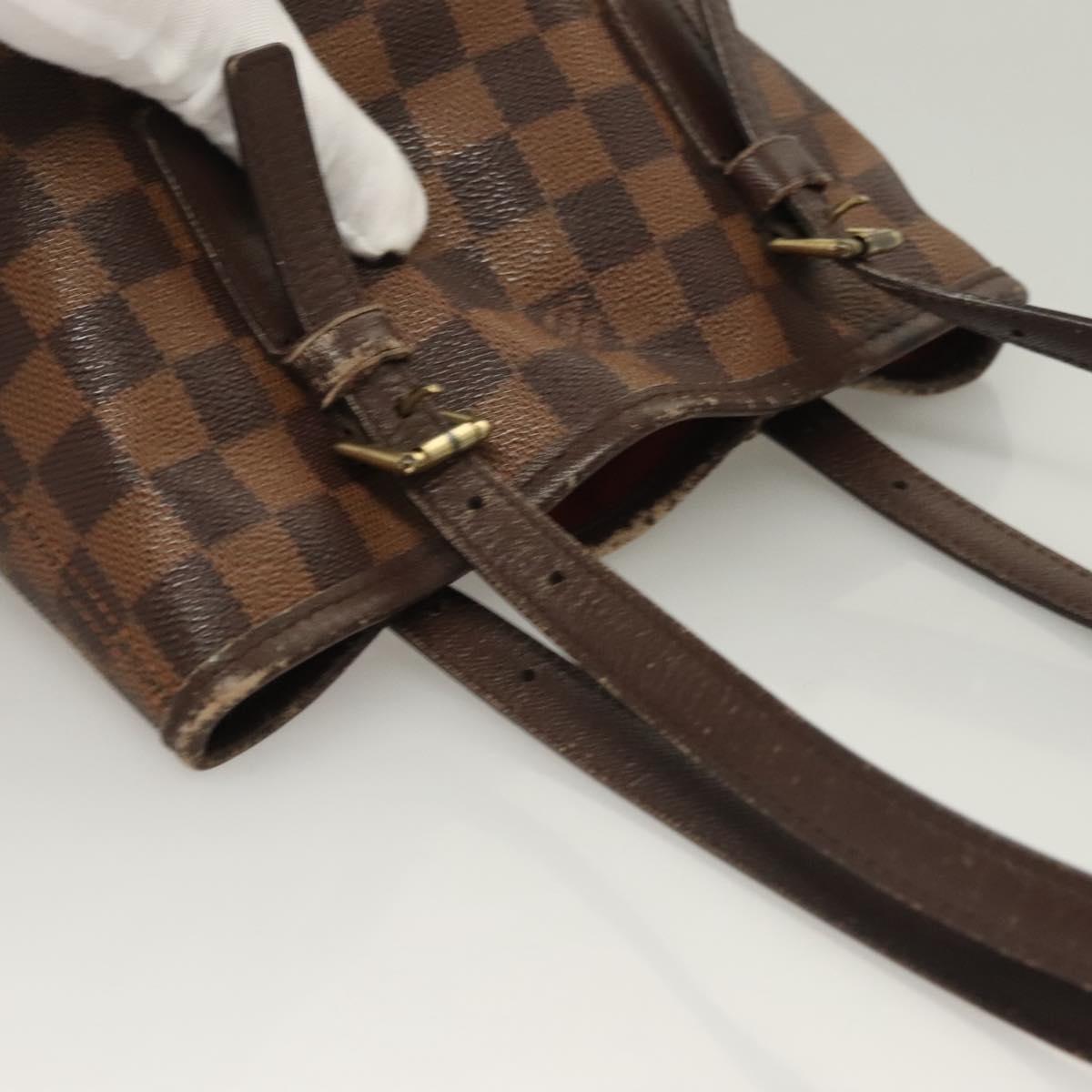 LOUIS VUITTON Damier Ebene Marais Shoulder Bag N42240 LV Auth BA3759