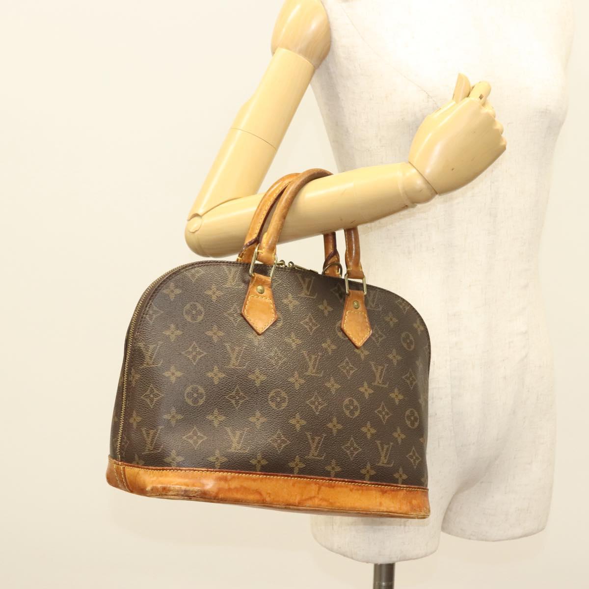 LOUIS VUITTON Monogram Alma Hand Bag M51130 LV Auth BA3764