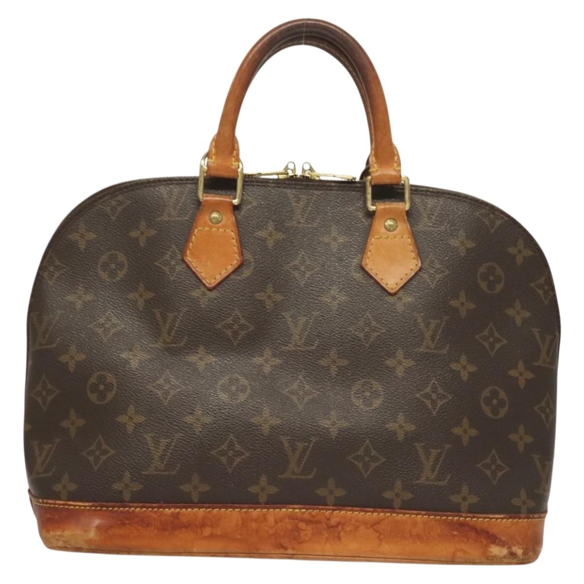 LOUIS VUITTON Monogram Alma Hand Bag M51130 LV Auth BA3764