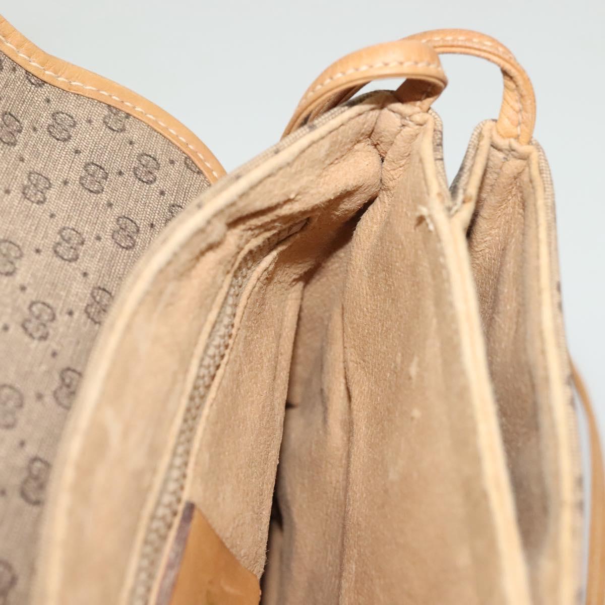 GUCCI Micro GG Supreme Shoulder Bag PVC Beige Gold 49 001 5548 Auth BA3774