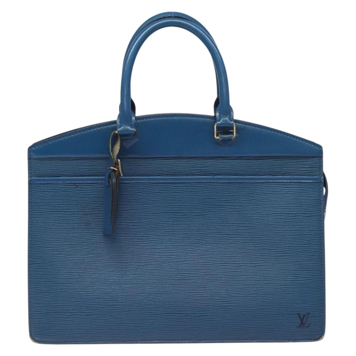 LOUIS VUITTON Epi Riviera Hand Bag Blue M48185 LV Auth BA3792