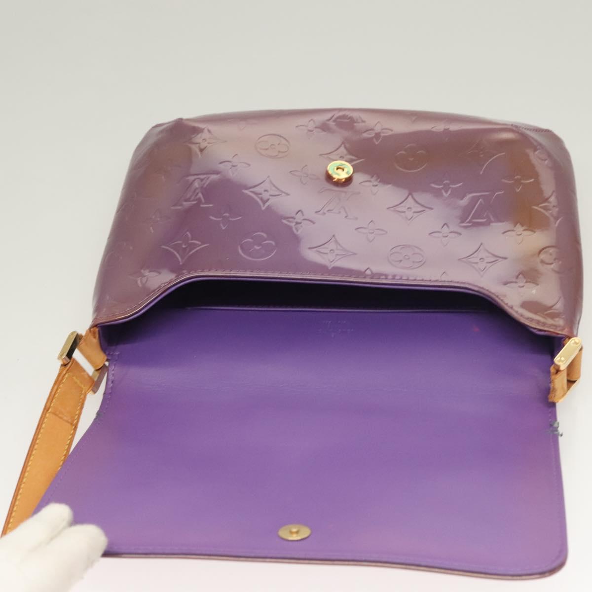 LOUIS VUITTON Monogram Vernis Thompson Street Bag Viole M91095 LV Auth BA3794