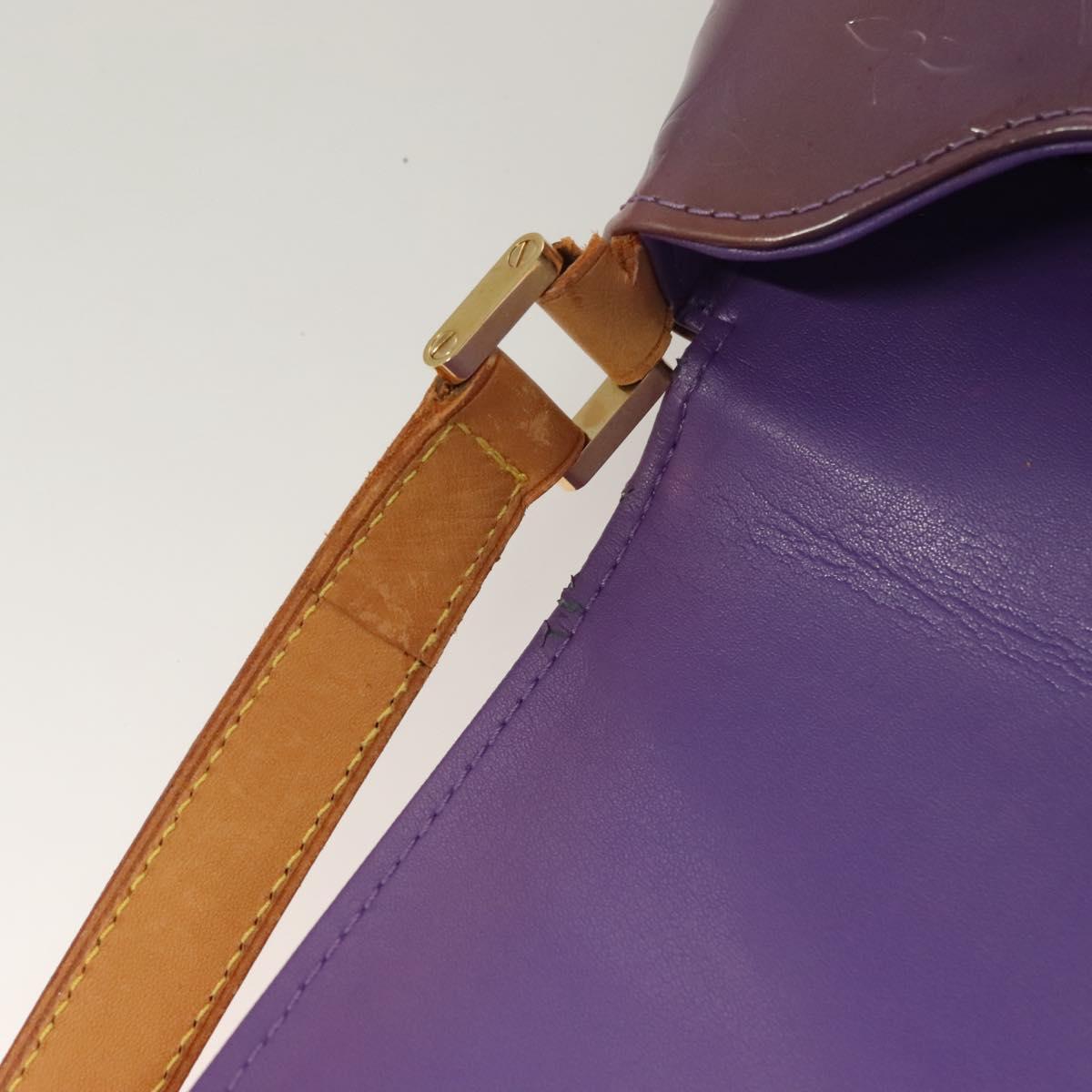 LOUIS VUITTON Monogram Vernis Thompson Street Bag Viole M91095 LV Auth BA3794