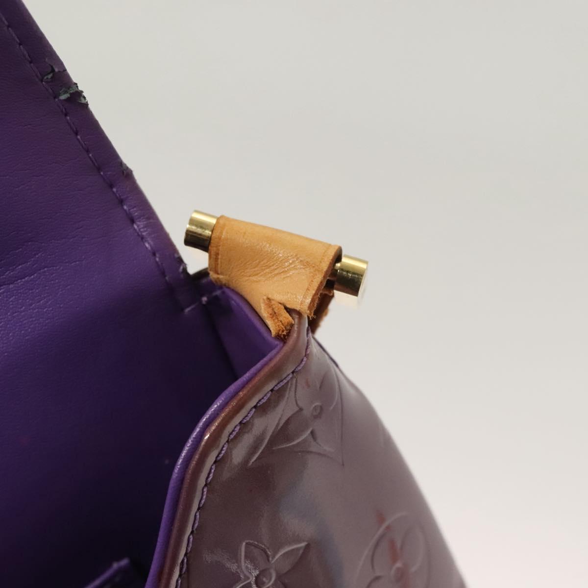 LOUIS VUITTON Monogram Vernis Thompson Street Bag Viole M91095 LV Auth BA3794