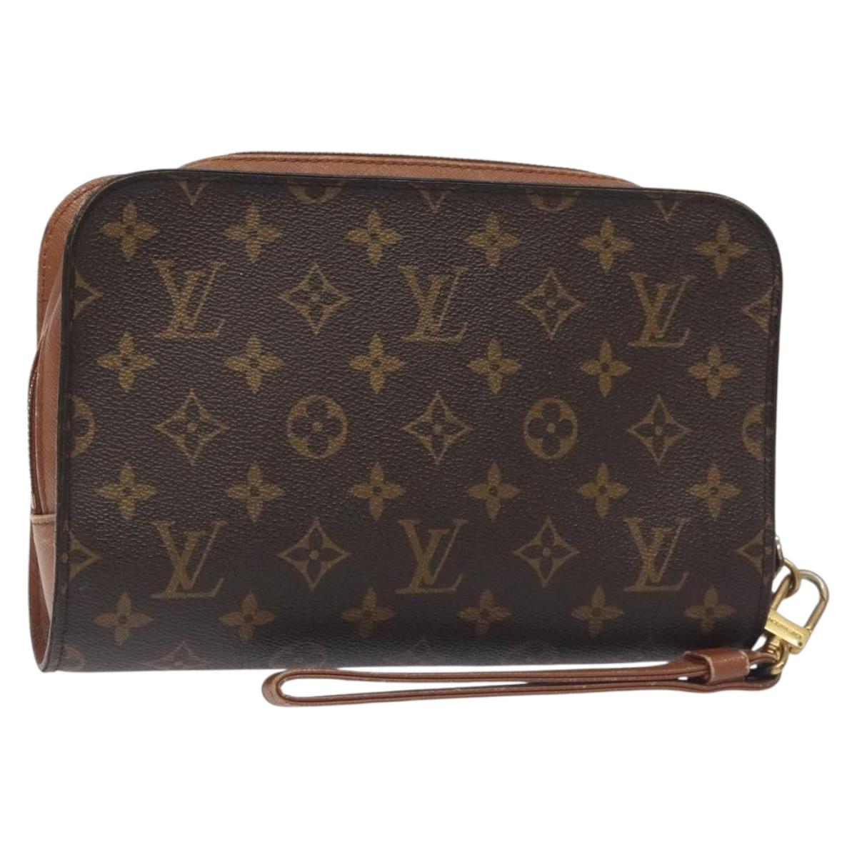 LOUIS VUITTON Monogram Orsay Clutch Bag M51790 LV Auth BA3795
