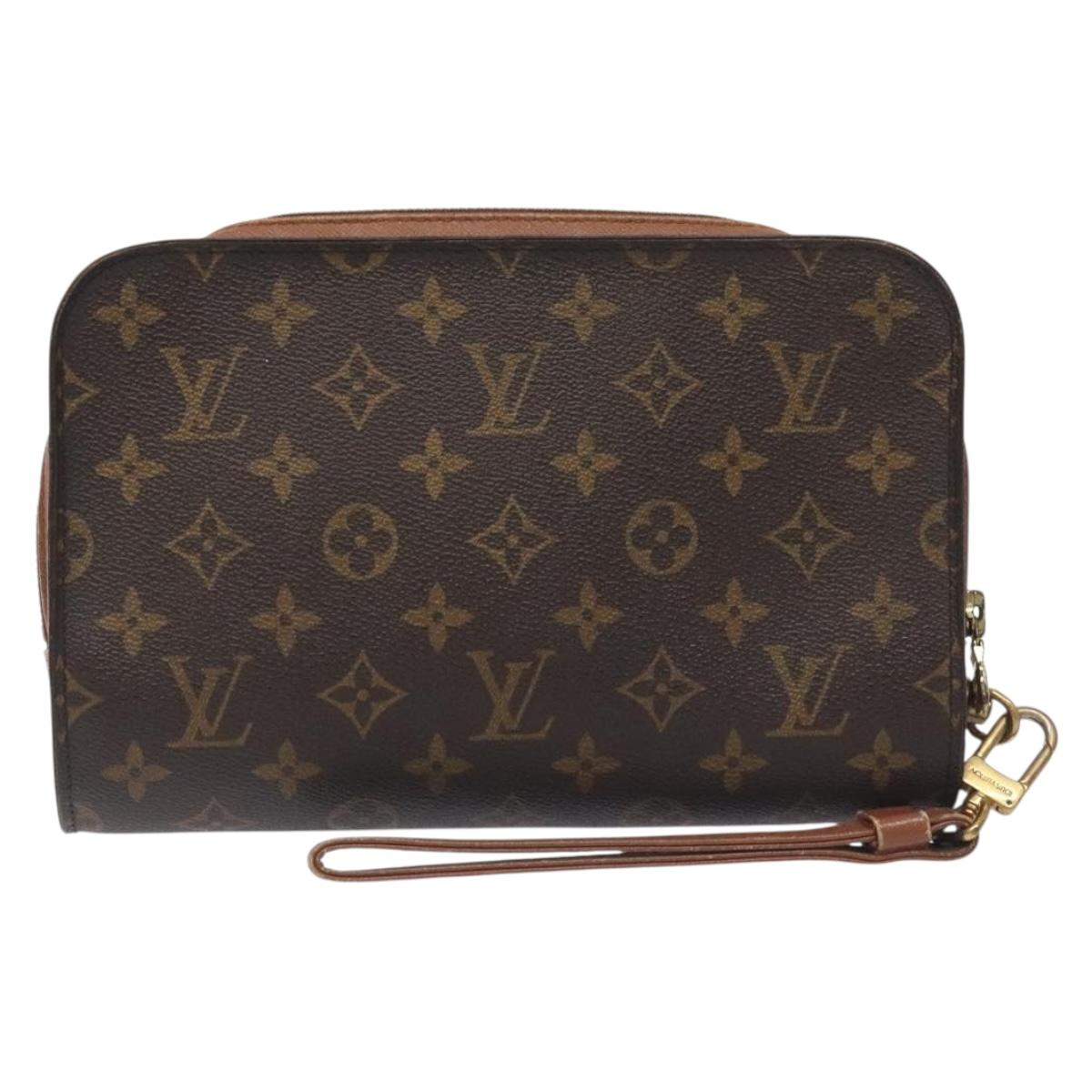 LOUIS VUITTON Monogram Orsay Clutch Bag M51790 LV Auth BA3795