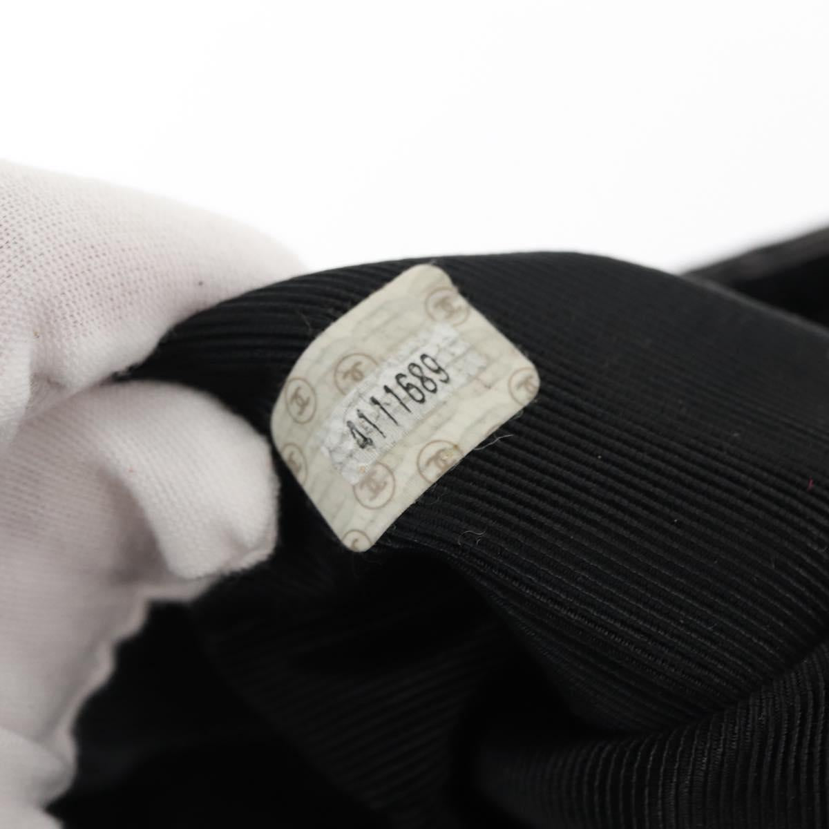 CHANEL COCO Mark Chain Shoulder Bag Patent Leather Black Gold CC Auth BA3798