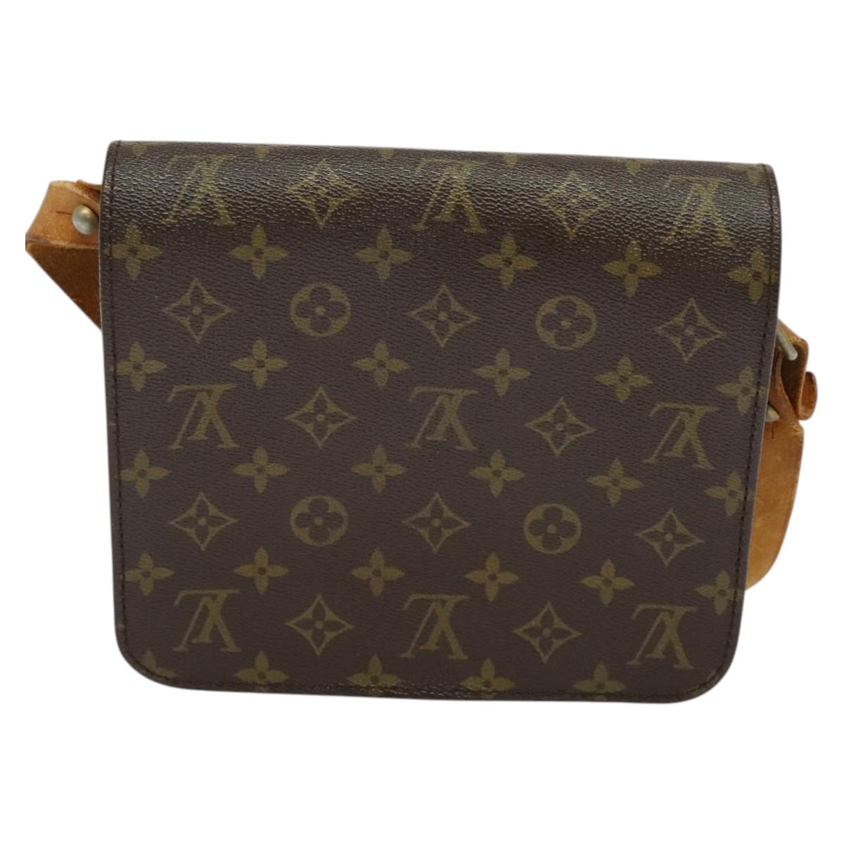 LOUIS VUITTON Monogram Cartouchiere MM Shoulder Bag Vintage M51253 Auth BA3803