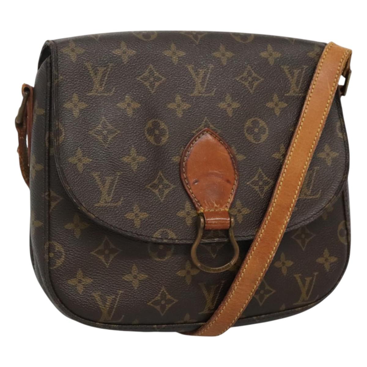 LOUIS VUITTON Monogram Saint Cloud GM Shoulder Bag M51242 LV Auth BA382