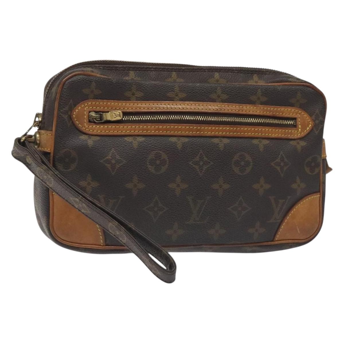 LOUIS VUITTON Monogram Marly Dragonne GM Clutch Bag M51825 LV Auth BA3822