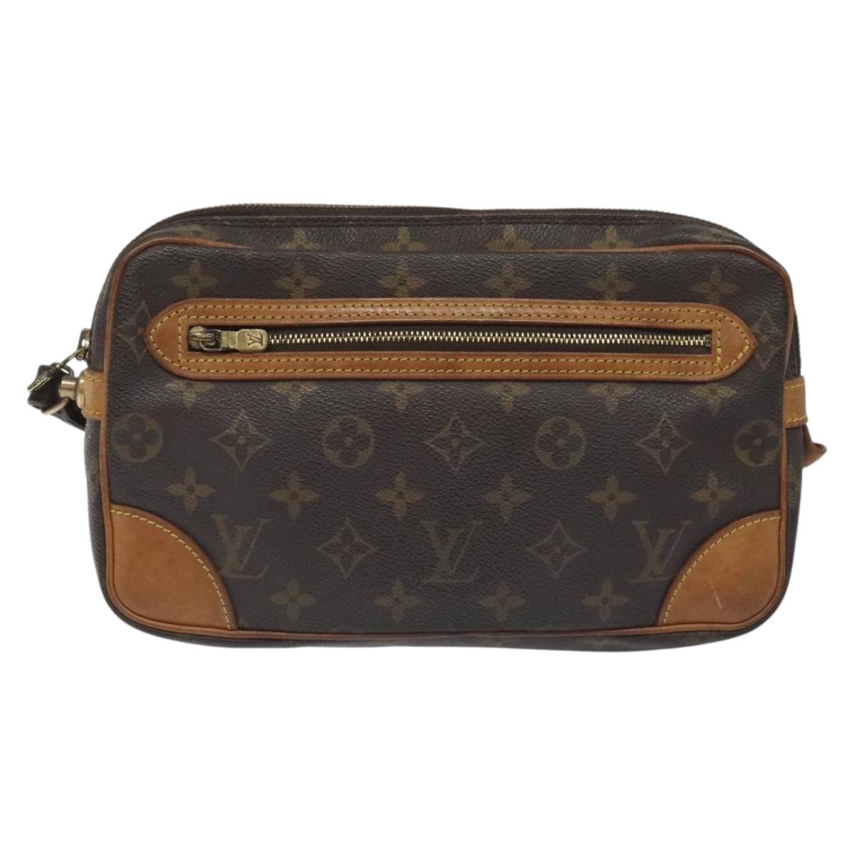 LOUIS VUITTON Monogram Marly Dragonne GM Clutch Bag M51825 LV Auth BA3822