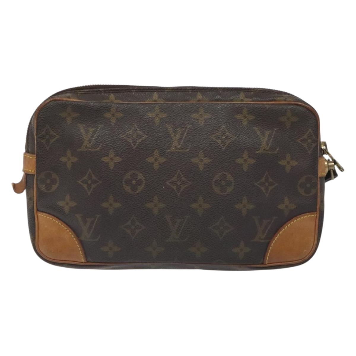 LOUIS VUITTON Monogram Marly Dragonne GM Clutch Bag M51825 LV Auth BA3822