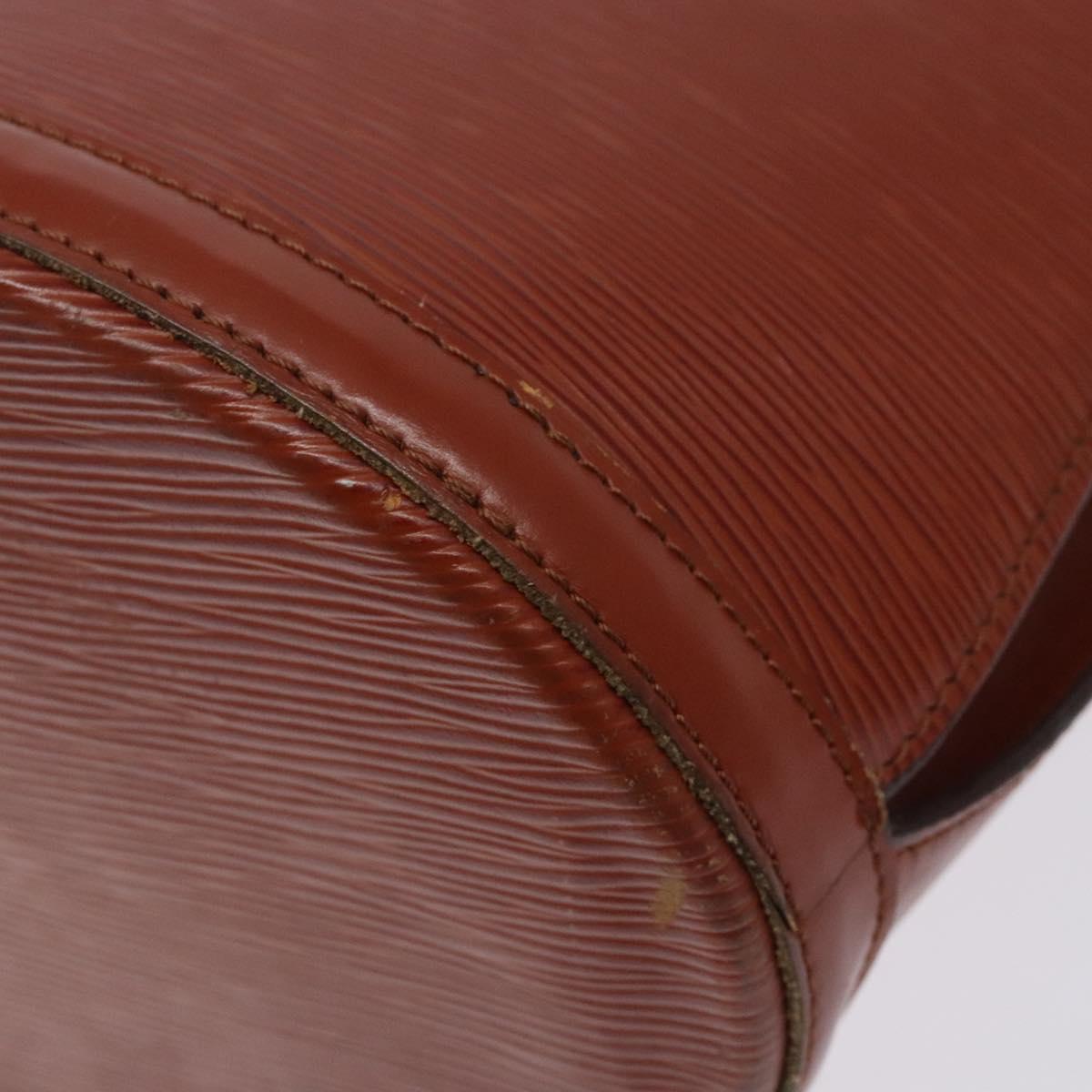 LOUIS VUITTON Epi Cluny Shoulder Bag Brown M52253 LV Auth BA3869