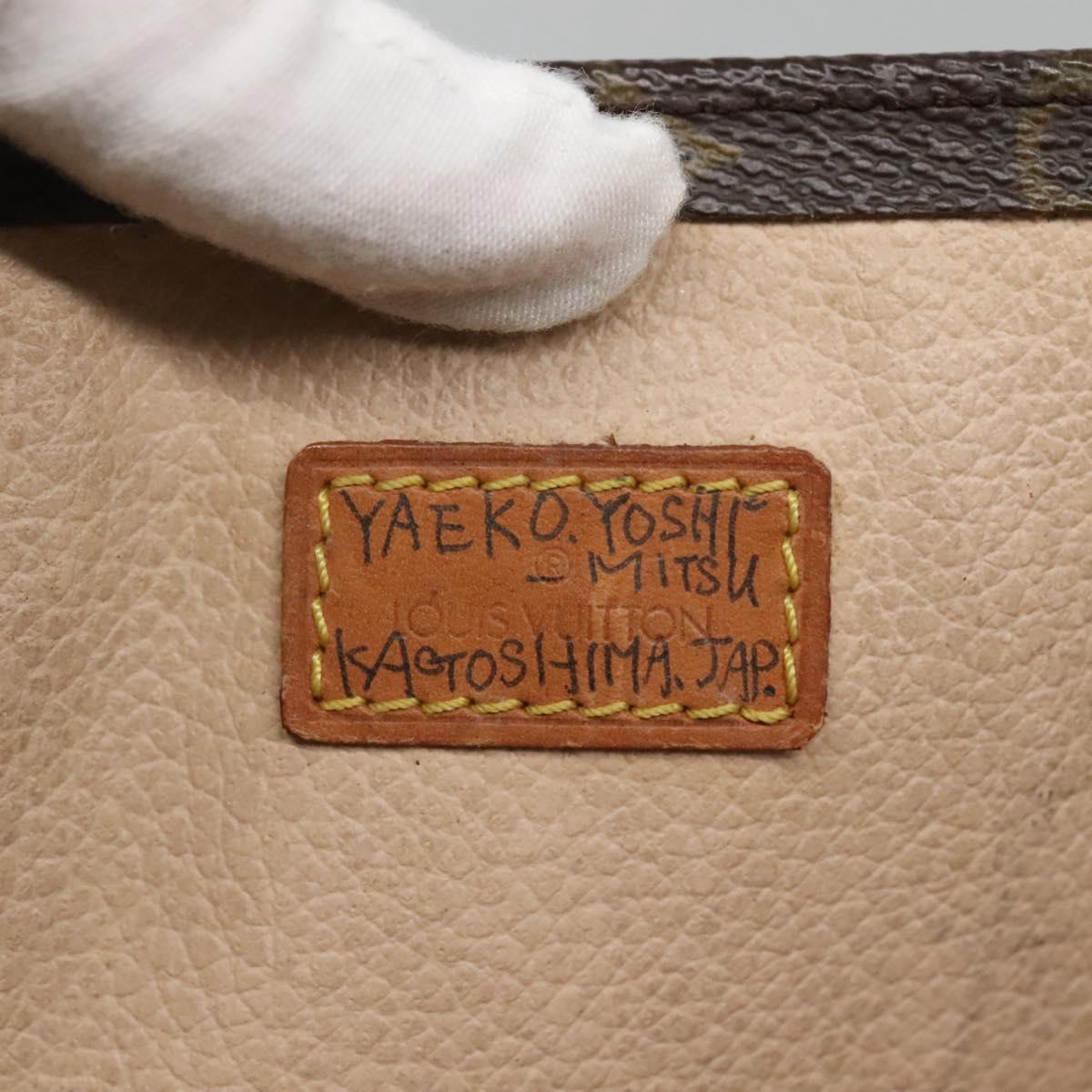 LOUIS VUITTON Monogram Sac Plat Hand Bag M51140 LV Auth BA3871