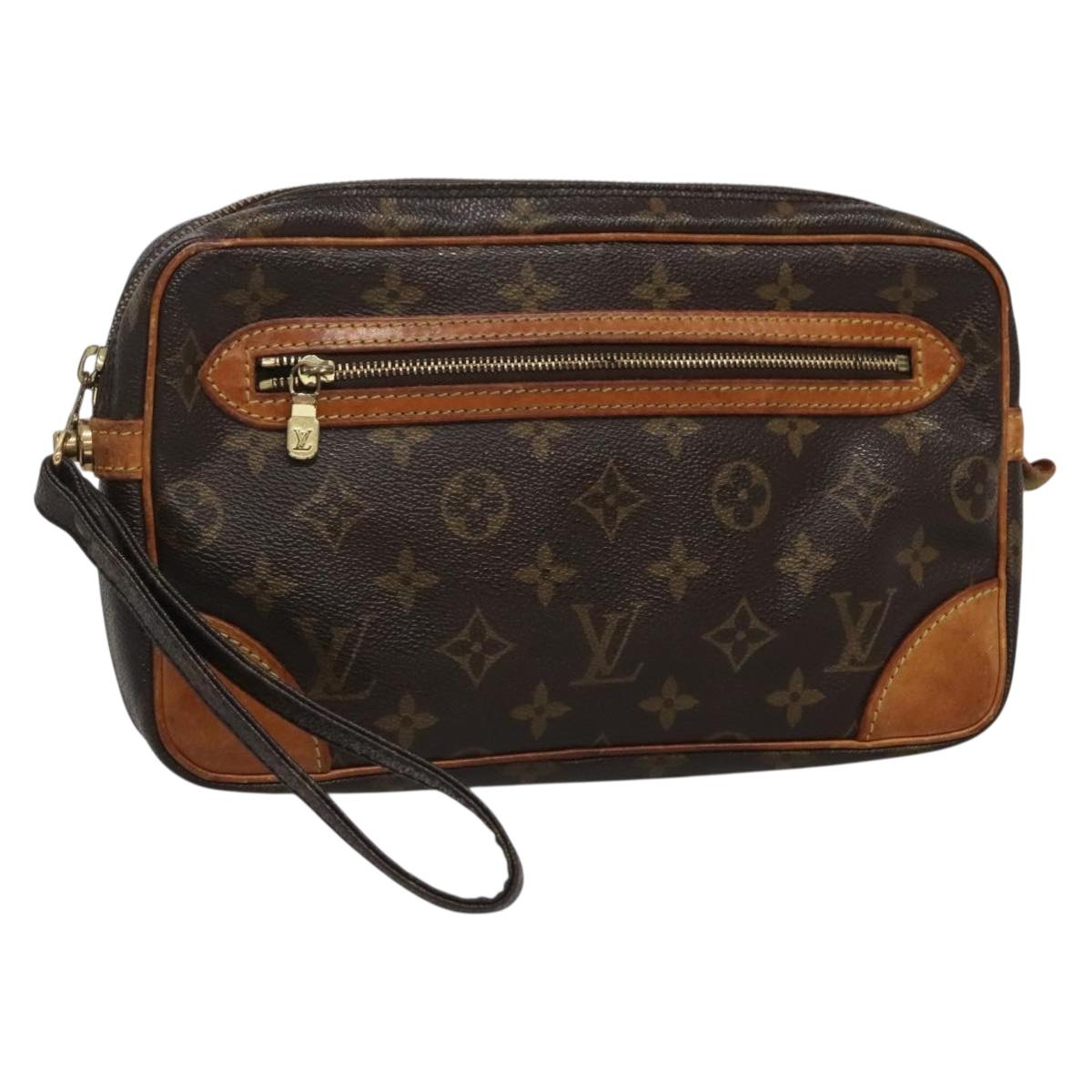 LOUIS VUITTON Monogram Marly Dragonne GM Clutch Bag M51825 LV Auth BA3872