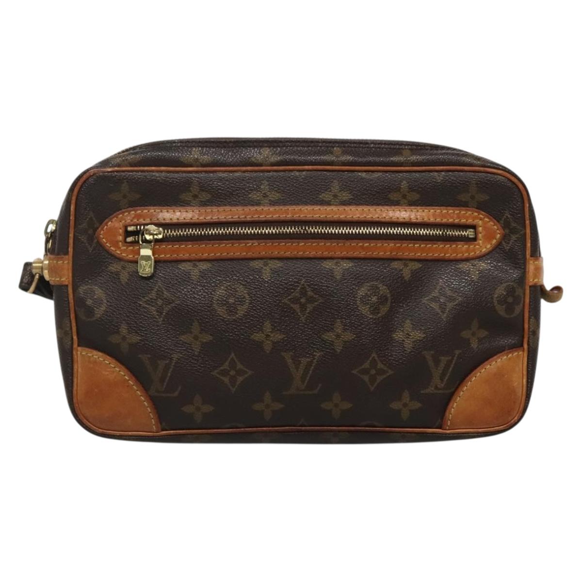 LOUIS VUITTON Monogram Marly Dragonne GM Clutch Bag M51825 LV Auth BA3872