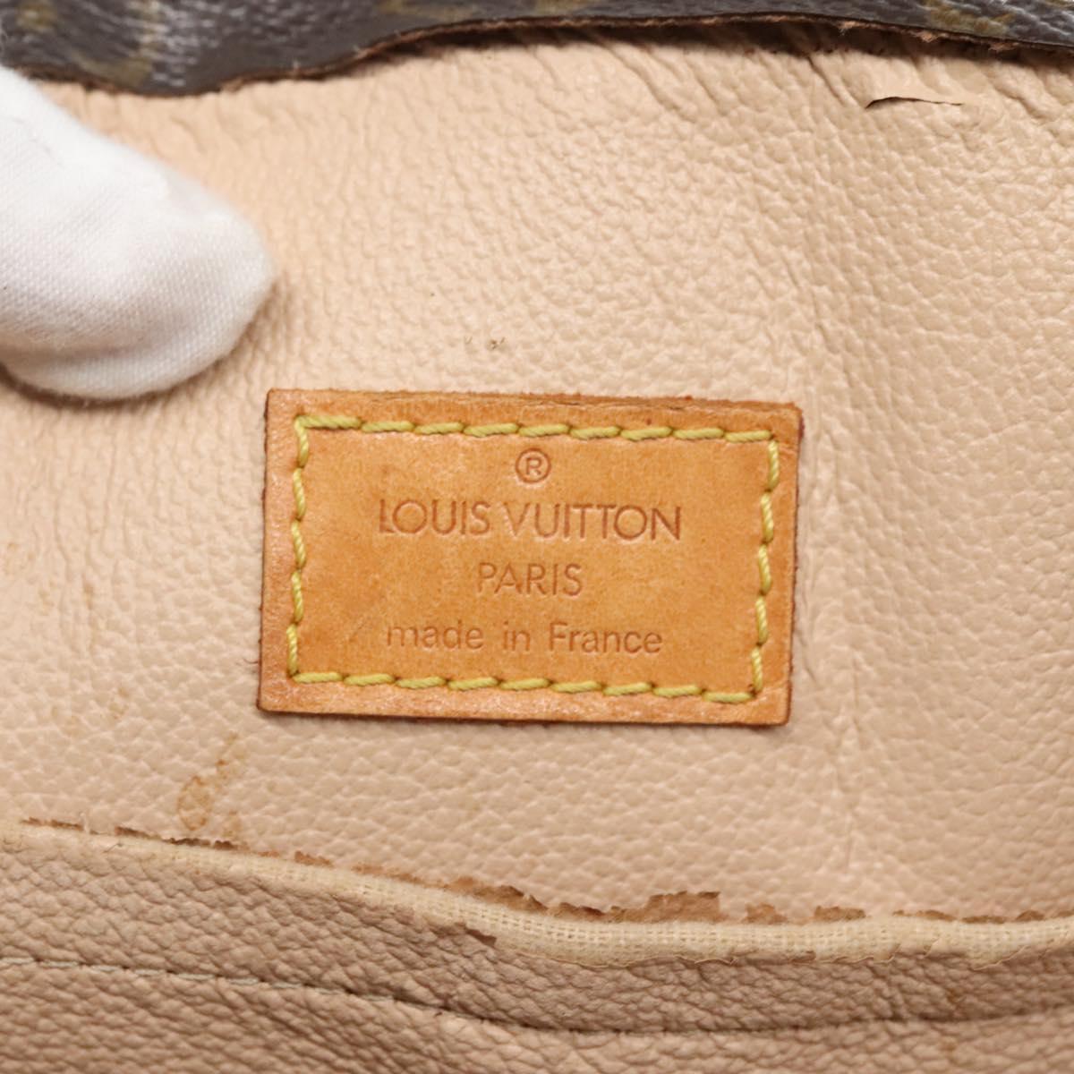 LOUIS VUITTON Monogram Sac Plat Hand Bag M51140 LV Auth BA3889