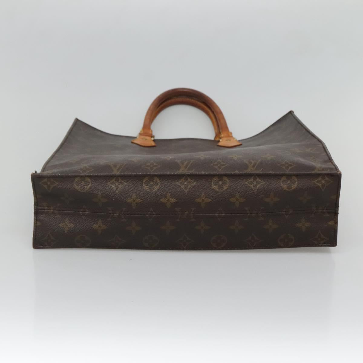LOUIS VUITTON Monogram Sac Plat Hand Bag M51140 LV Auth BA3889