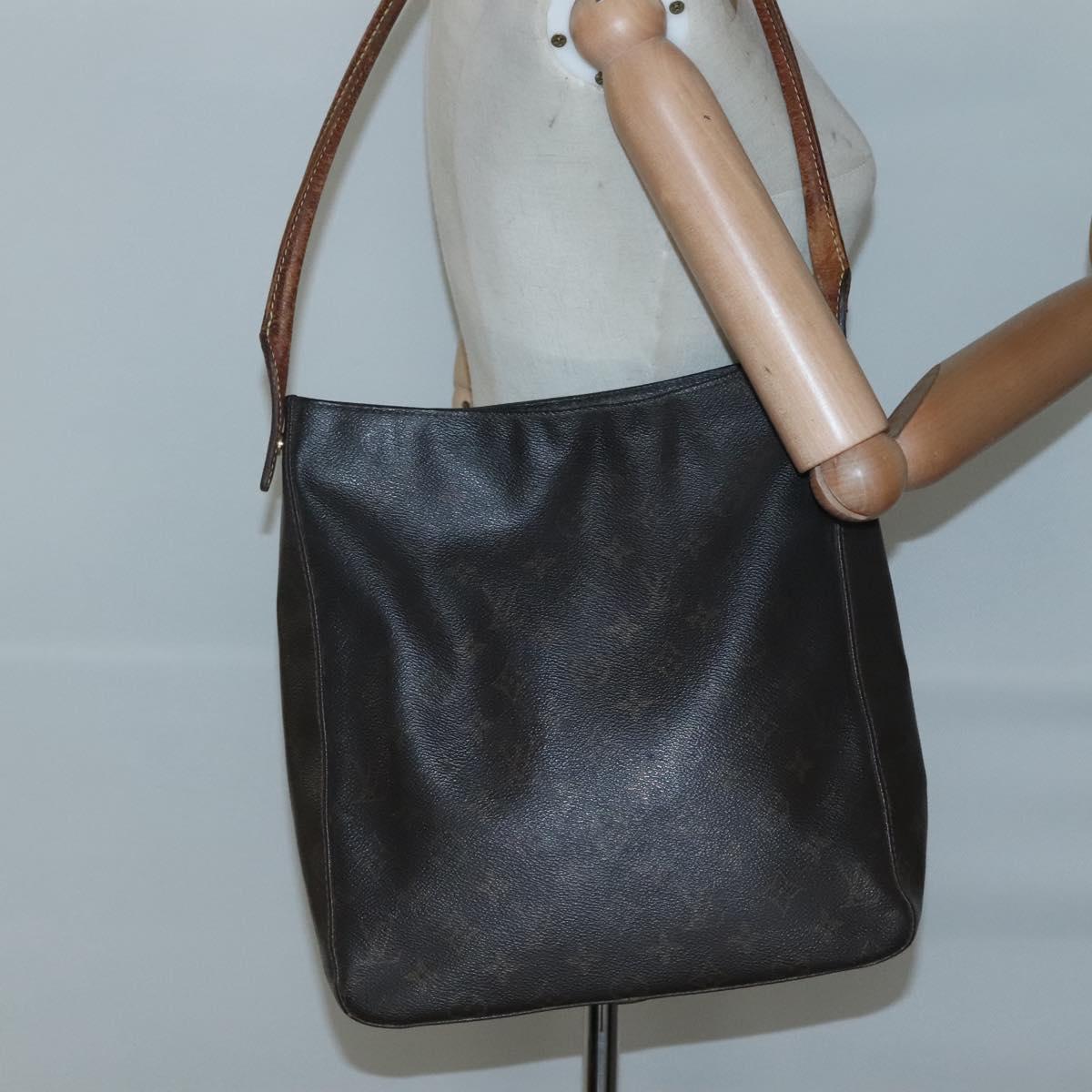 LOUIS VUITTON Monogram Looping GM Shoulder Bag M51145 LV Auth BA3890