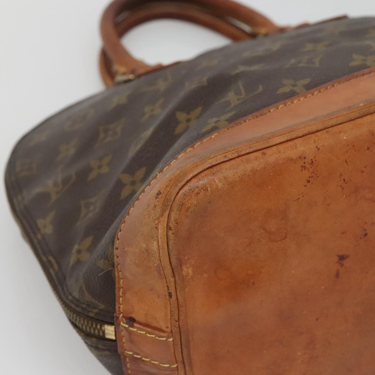 LOUIS VUITTON Monogram Alma Hand Bag M51130 LV Auth BA3924