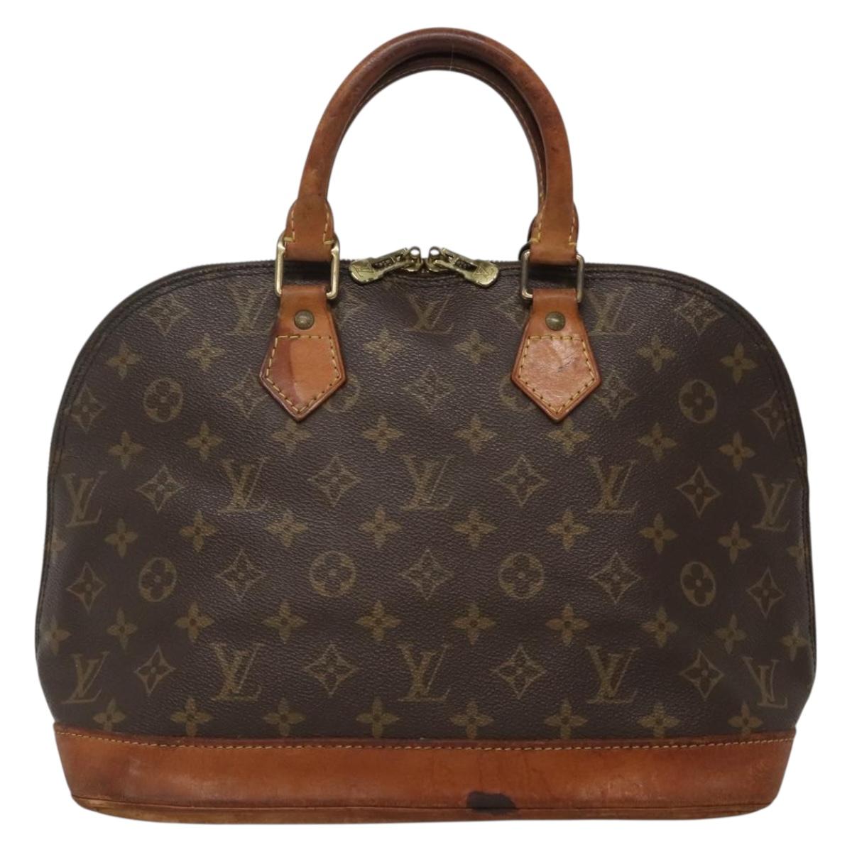 LOUIS VUITTON Monogram Alma Hand Bag M51130 LV Auth BA3924