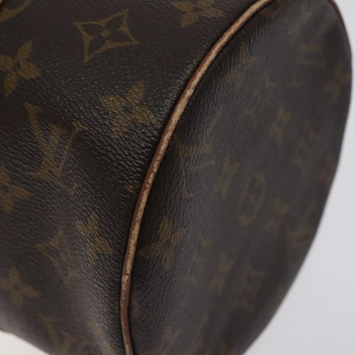 LOUIS VUITTON Monogram Papillon 30 Hand Bag M51385 LV Auth BA3932