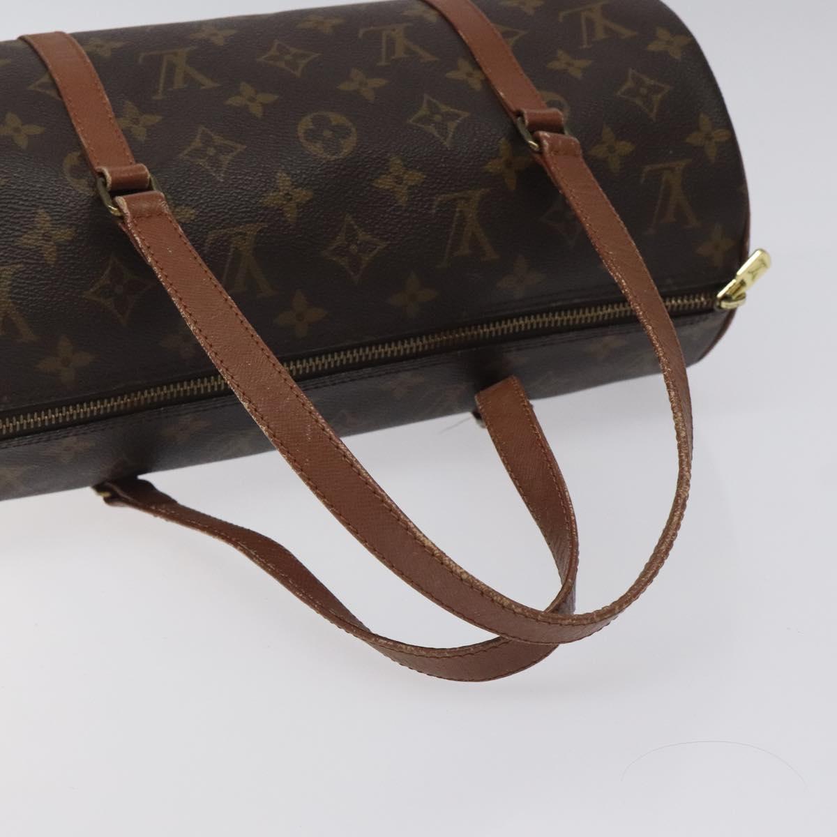LOUIS VUITTON Monogram Papillon 30 Hand Bag M51385 LV Auth BA3932