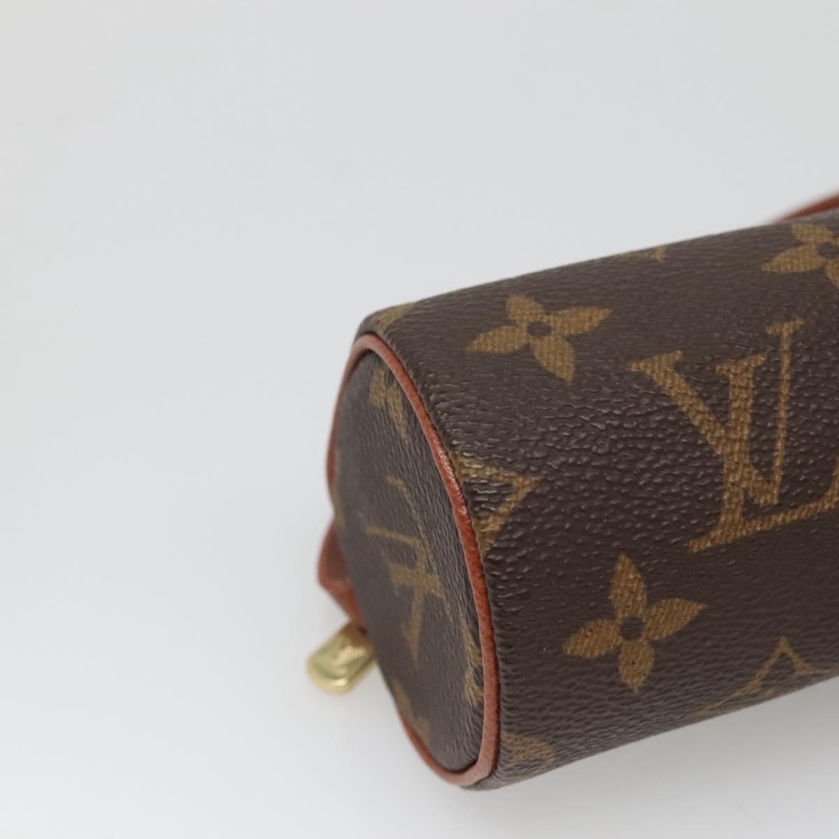 LOUIS VUITTON Monogram Papillon Pouch LV Auth BA3936