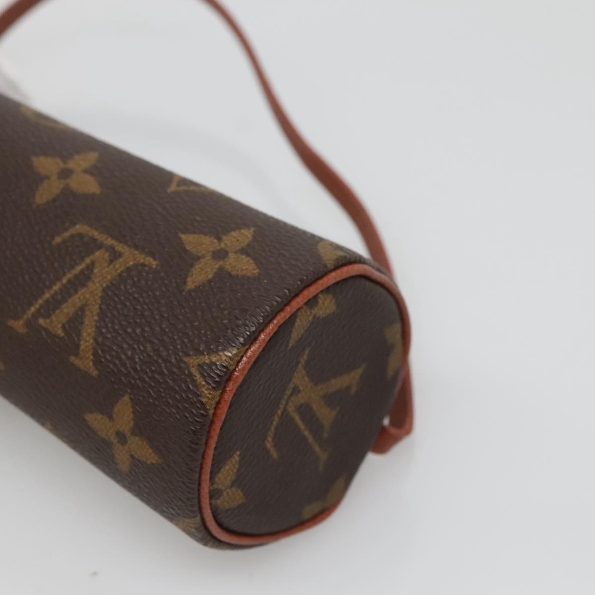 LOUIS VUITTON Monogram Papillon Pouch LV Auth BA3936
