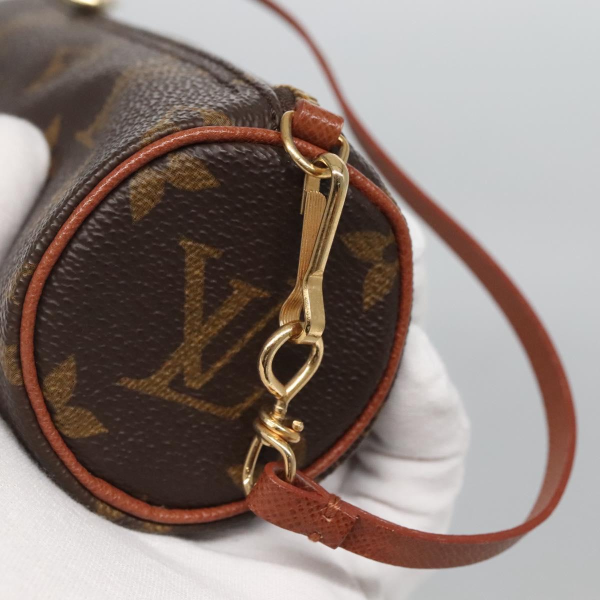 LOUIS VUITTON Monogram Papillon Pouch LV Auth BA3936