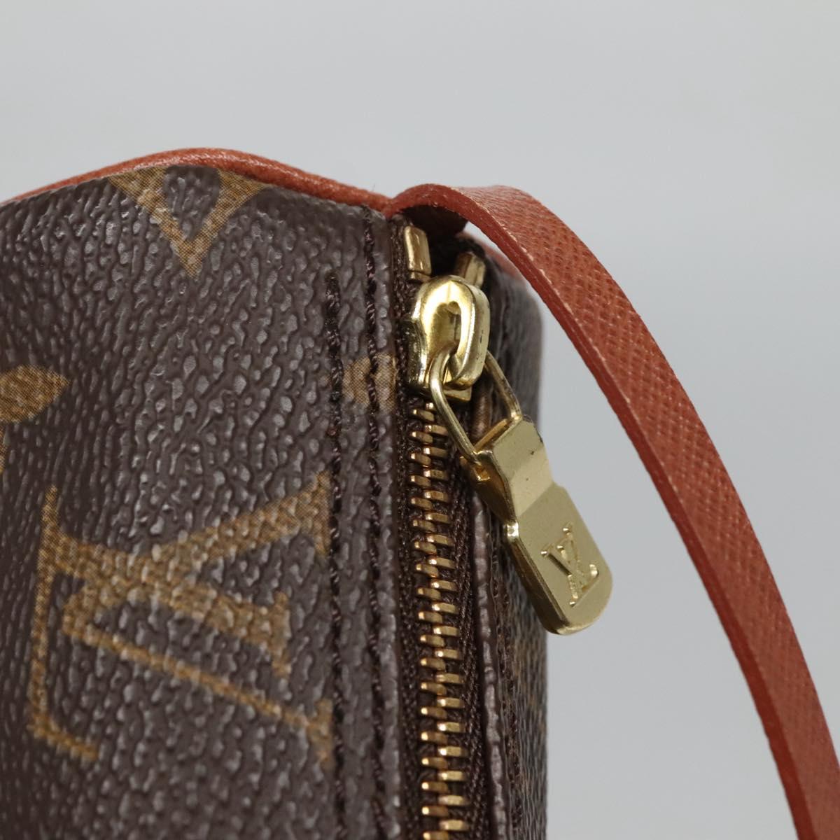 LOUIS VUITTON Monogram Papillon Pouch LV Auth BA3936