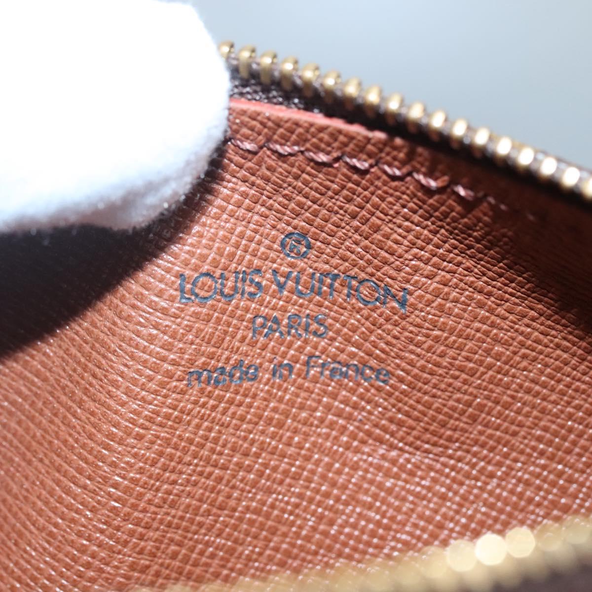 LOUIS VUITTON Monogram Papillon Pouch LV Auth BA3936