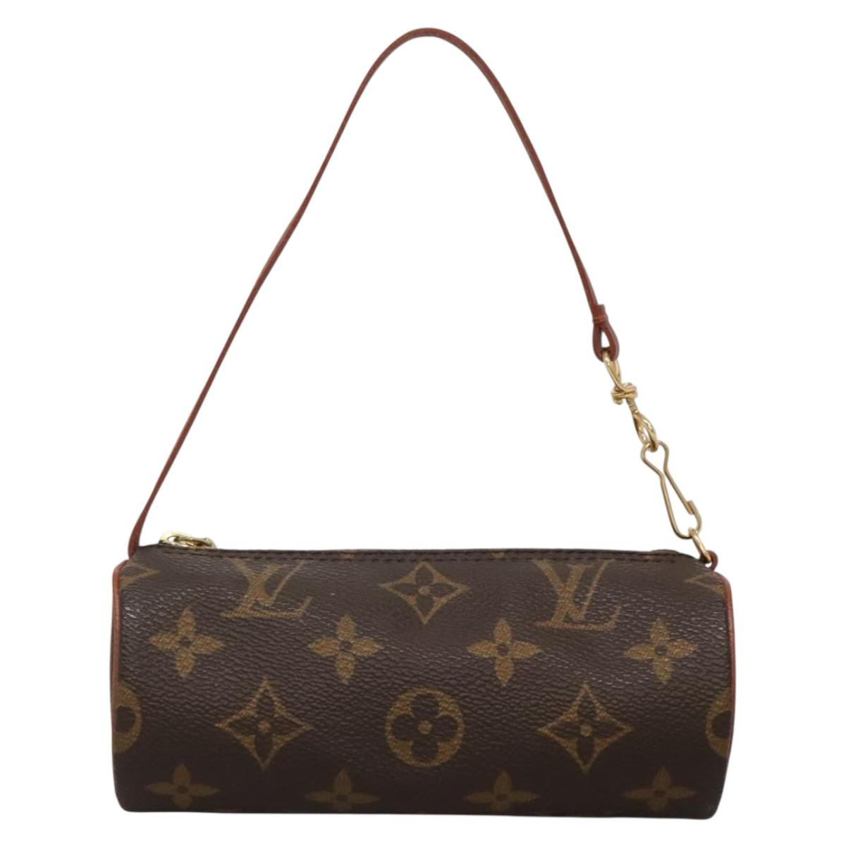LOUIS VUITTON Monogram Papillon Pouch LV Auth BA3936