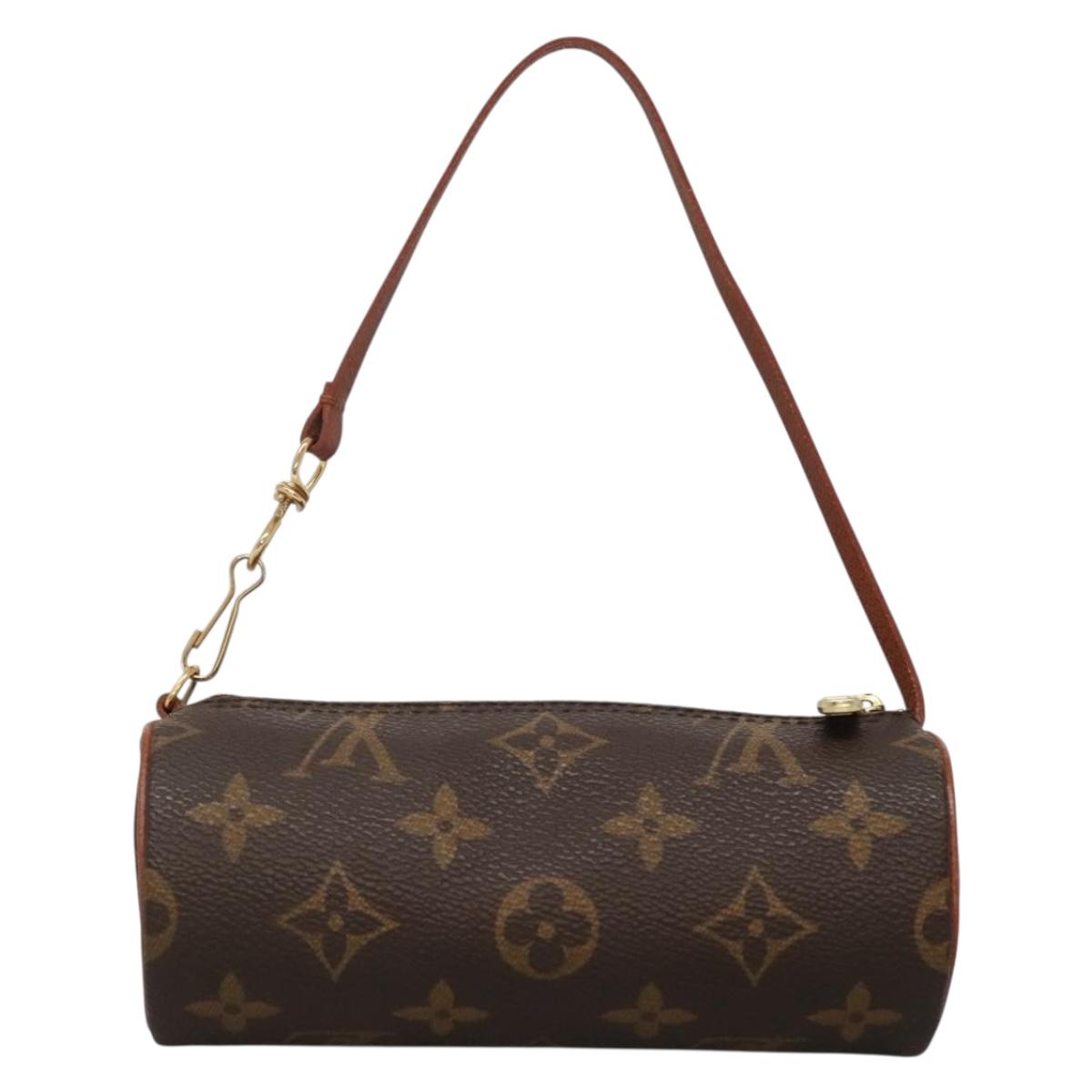 LOUIS VUITTON Monogram Papillon Pouch LV Auth BA3936