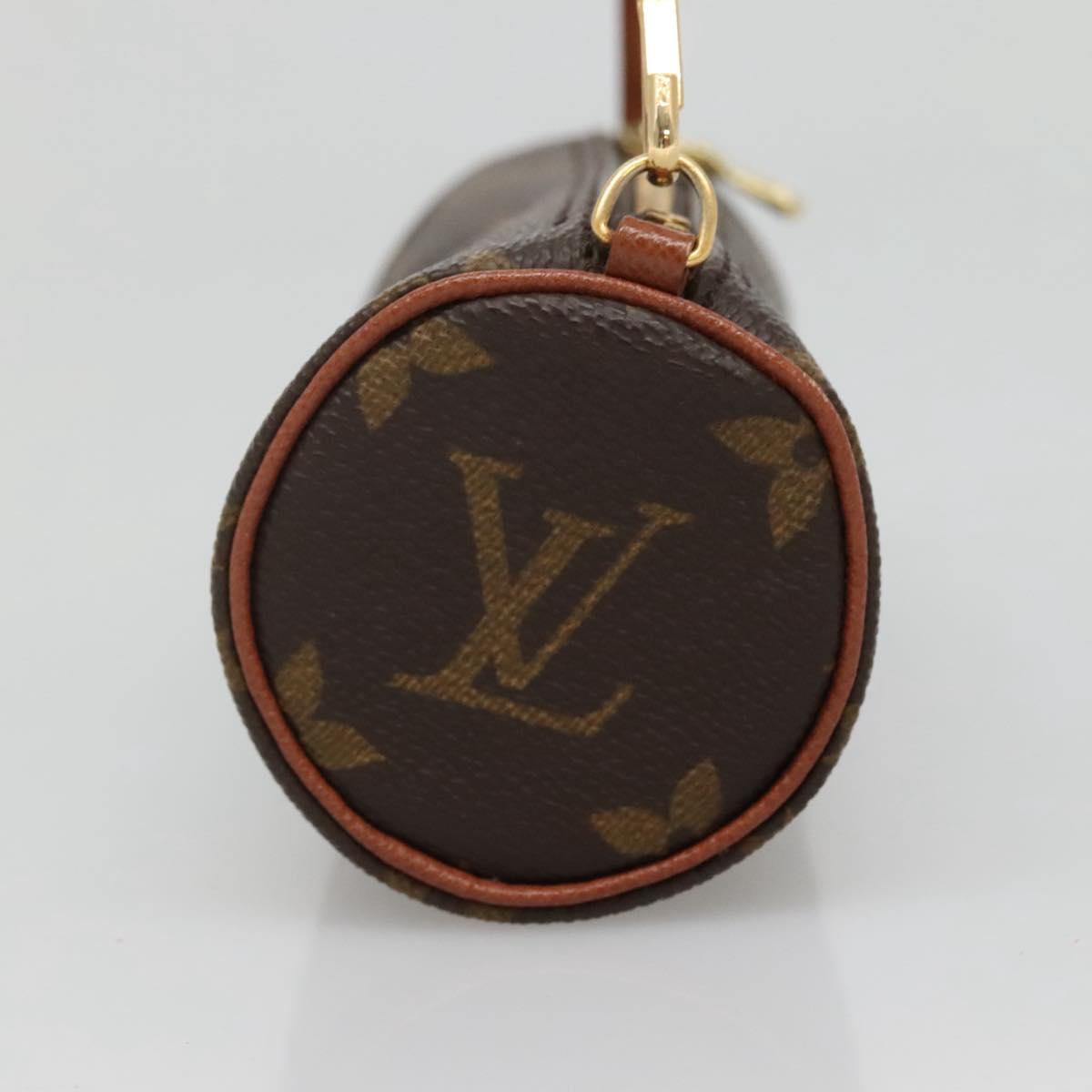 LOUIS VUITTON Monogram Papillon Pouch LV Auth BA3936