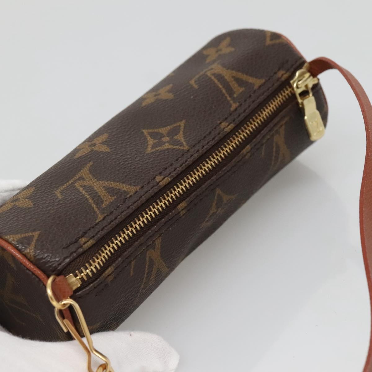 LOUIS VUITTON Monogram Papillon Pouch LV Auth BA3936