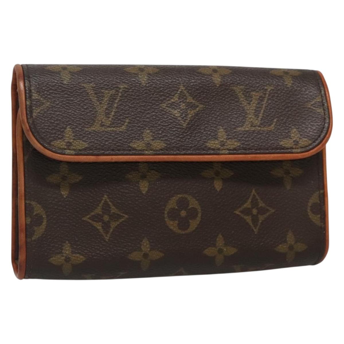 LOUIS VUITTON Monogram Pochette Florentine Waist Bag M51855 LV Auth BA3938