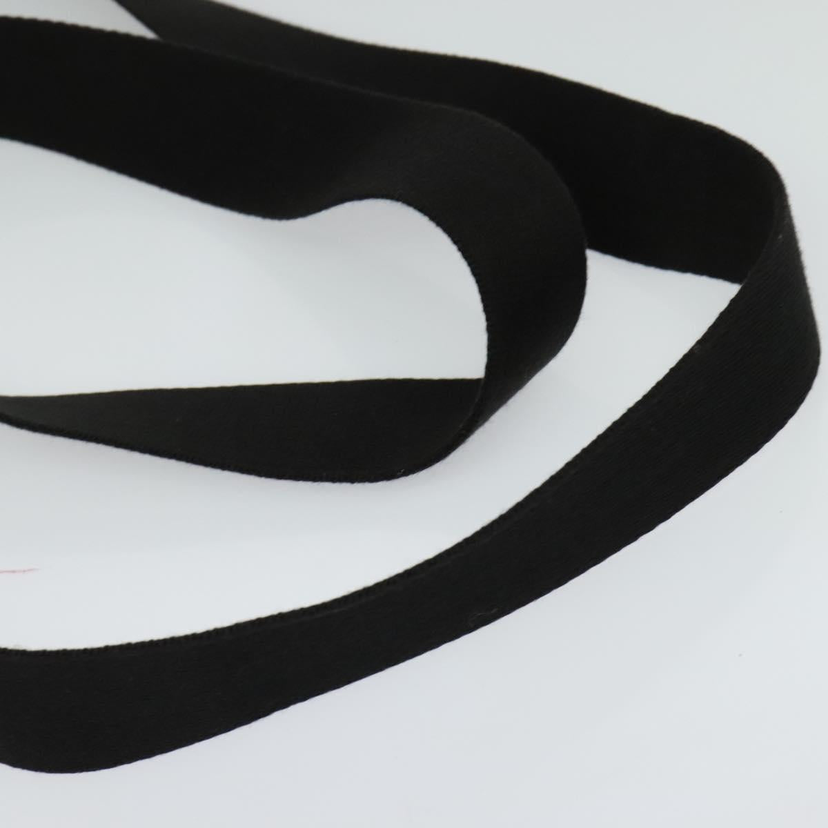 BURBERRY Shoulder Bag Leather Black Silver Auth BA3949