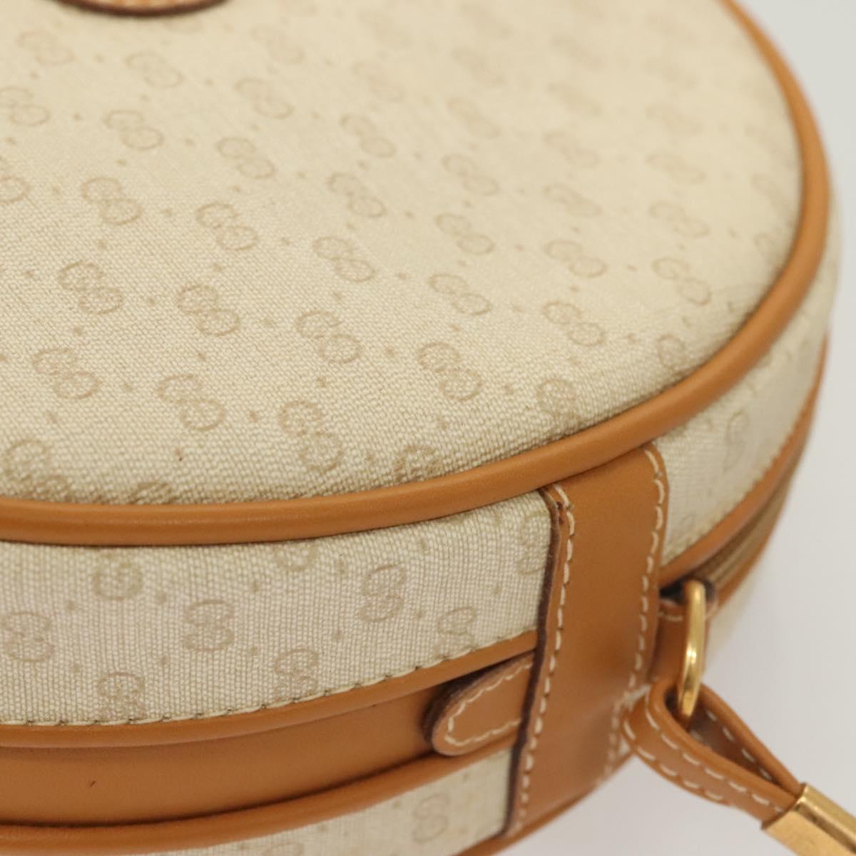 GUCCI Micro GG Supreme Shoulder Bag PVC Beige Gold 007 115 0088 Auth BA3970