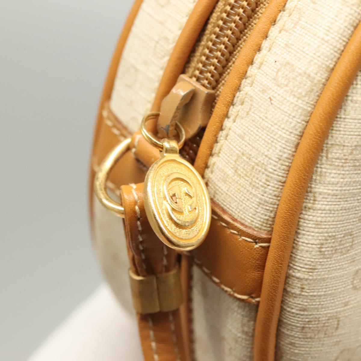 GUCCI Micro GG Supreme Shoulder Bag PVC Beige Gold 007 115 0088 Auth BA3970