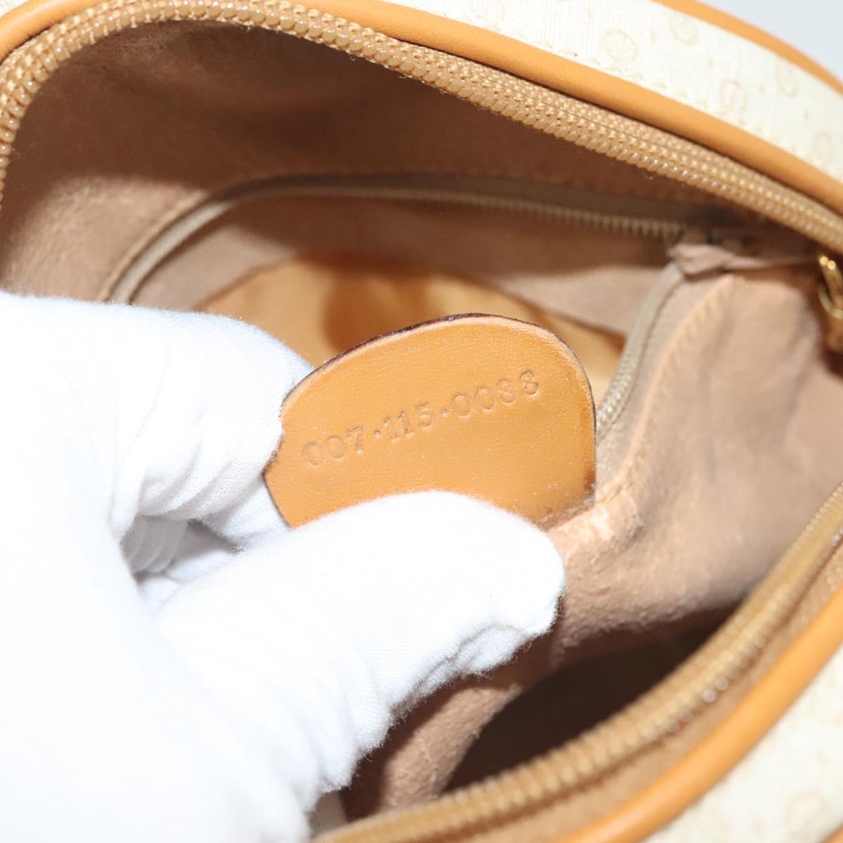 GUCCI Micro GG Supreme Shoulder Bag PVC Beige Gold 007 115 0088 Auth BA3970