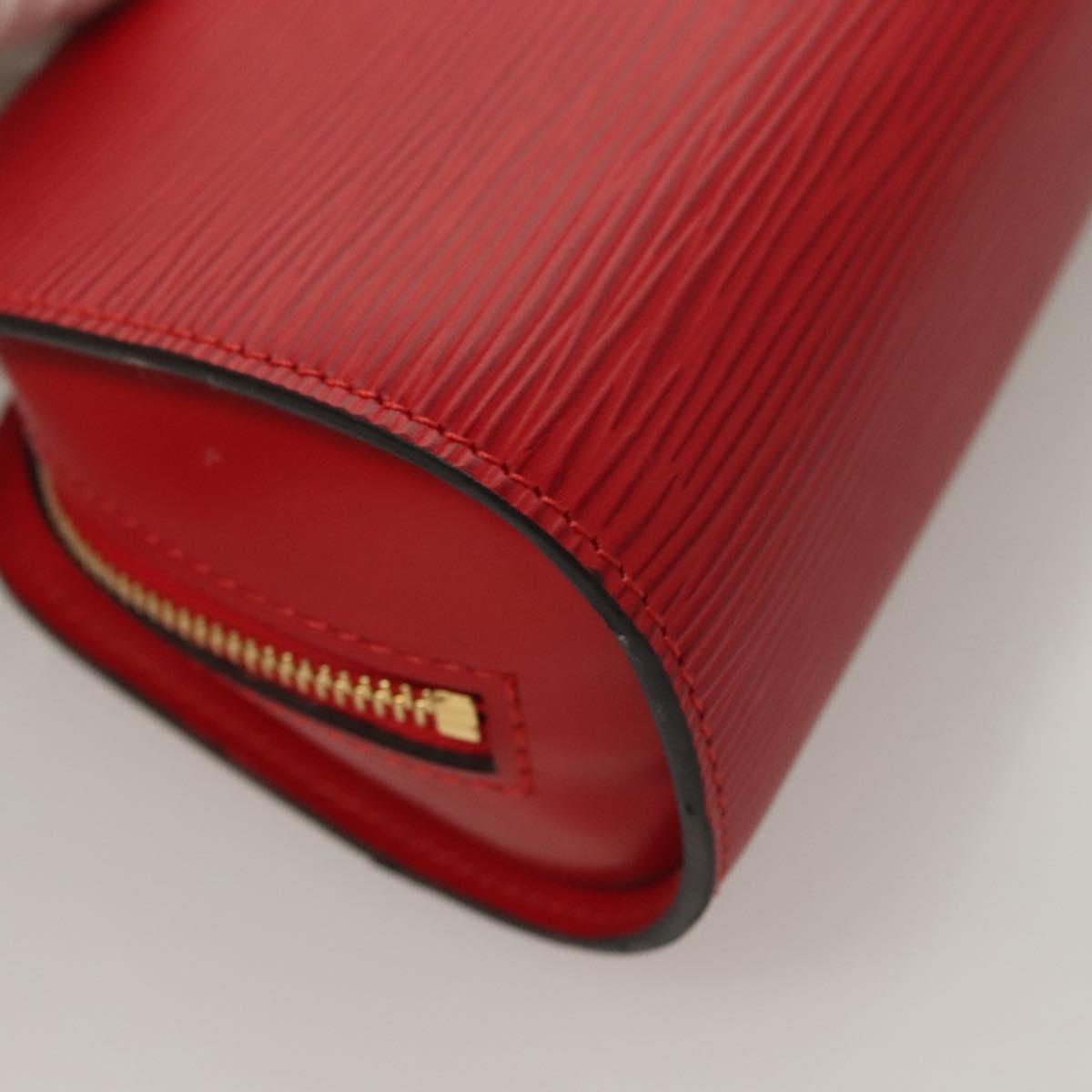 LOUIS VUITTON Epi Dauphine PM Pouch Castilian Red M48447 LV Auth BA3996